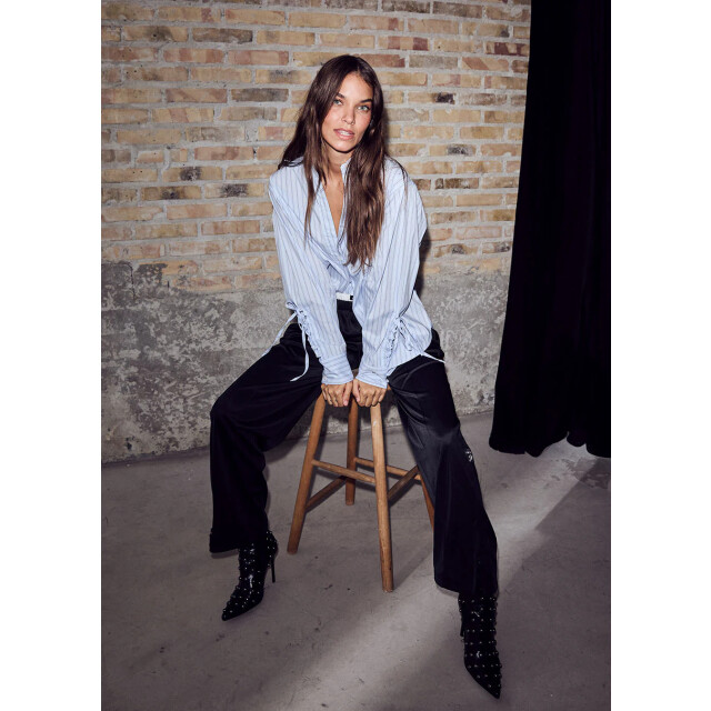 Haute L'Amitié Haute l’amitié alvina tie stripe blouse 9825556562248 large