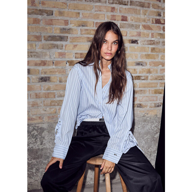 Haute L'Amitié Haute l’amitié alvina tie stripe blouse 9825556562248 large