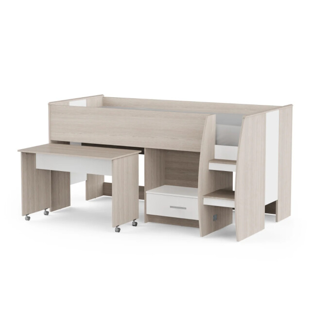 CaliCosy Combinatiebed met bureau 1 lade 90x200 cm lattenbodem inbegrepen l120,9 cm - 3084077 large