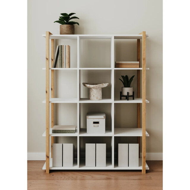 CaliCosy Industriële boekenkast 12 vakken h145 cm denver 3260774 large