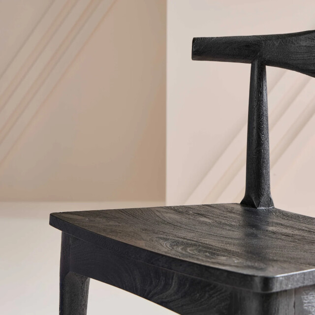 Signature Set van 2 zwarte massief acacia stoelen lucien 3439474 large