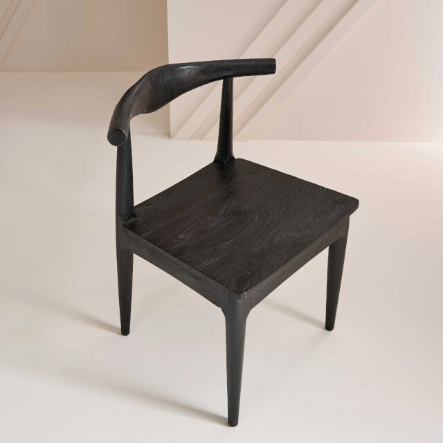 Signature Set van 2 zwarte massief acacia stoelen lucien 3439474 large