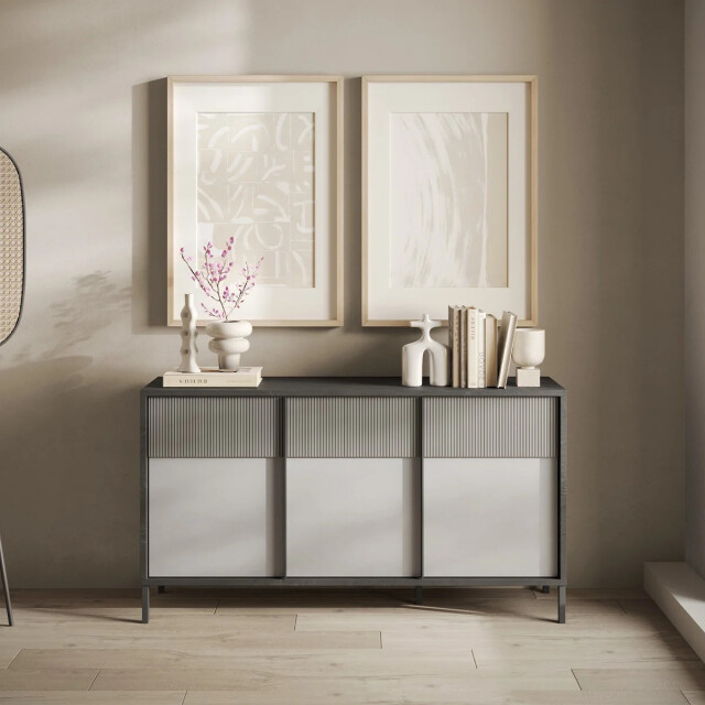 CaliCosy Klein buffetkastje met 3 deuren en 2 planken l156 cm everest 3439383 large