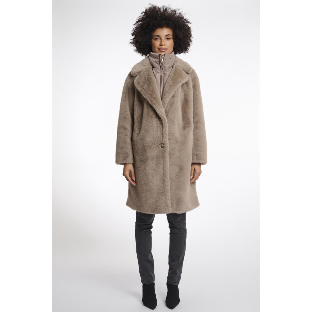 Rino & Pelle Geesje.7002512 single breasted faux fur coat 4061762061 large