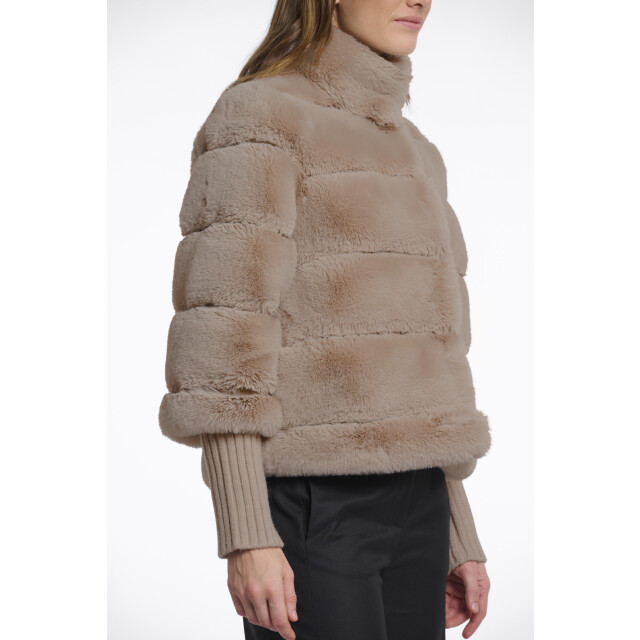Rino & Pelle Feline.7002512 faux fur jacket with knitted s 4062882058 large