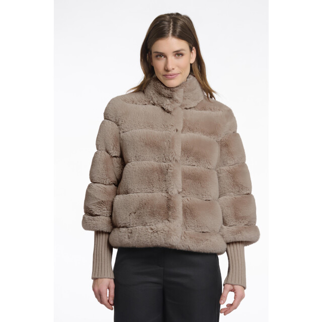 Rino & Pelle Feline.7002512 faux fur jacket with knitted s 4062882058 large