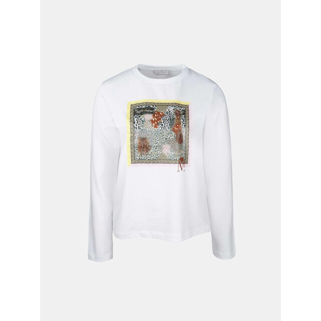 Mucho Gusto ® t-shirt met lange mouwen wit gemengde dierenprint MUCHO GUSTO® T-shirt met lange mouwen wit gemengde dierenprint large