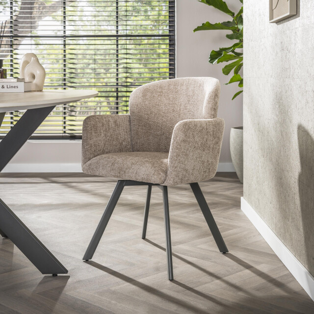 Hoyz armstoel embrace draaibaar verpakt per 2 hoven zand 3423807 large