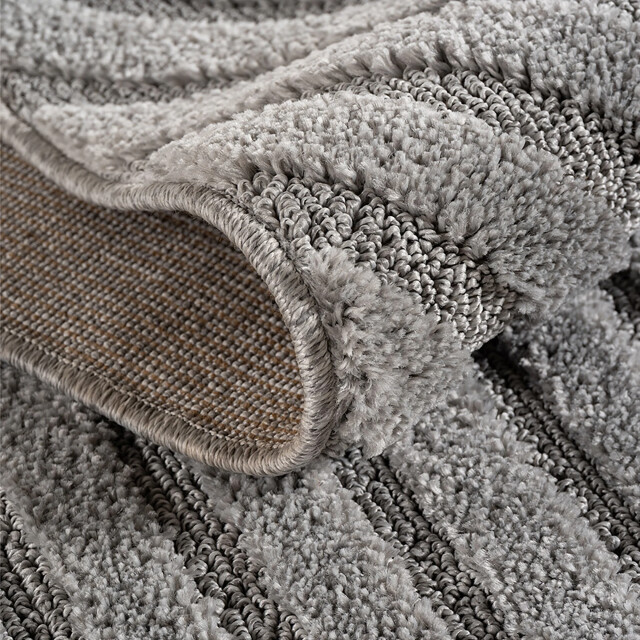 Muratap Japandi art rond scandinavisch vloerkleed laagpolig effen - 200 cm 3442685 large