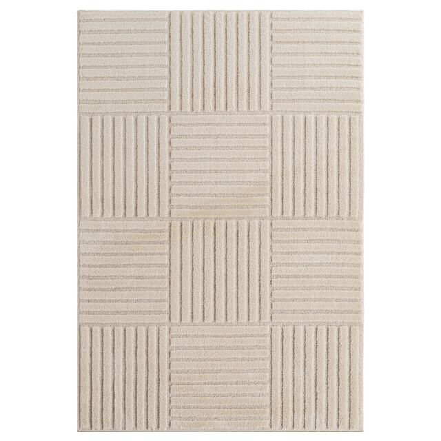 Muratap Japandi art kubic scandinavisch vloerkleed laagpolig effen wit- 3442656 large