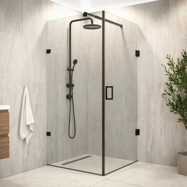 Mirlux Douchecabine mira 90 x 200 zwart 3442713 large