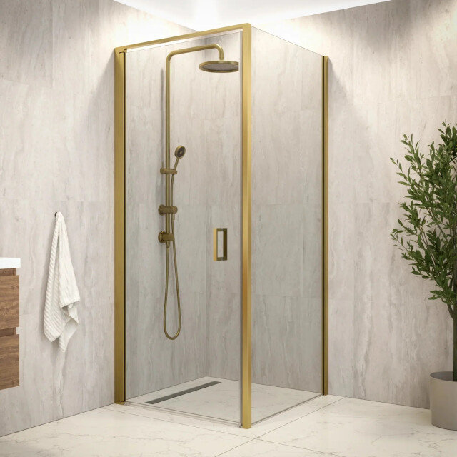 Mirlux Douchecabine vela 90 x 200 goud 3442725 large