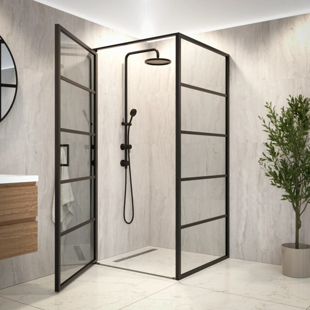 Mirlux Douchecabine oris 90 x 200 zwart 3442709 large