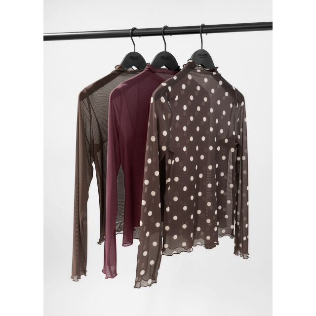 Object Objnela ls o-neck mesh top rep 23046001 large