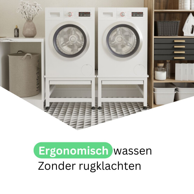 Wasophoogte Wasmachine verhoger – novapro met uittrekbaar plateau - 3445061 large