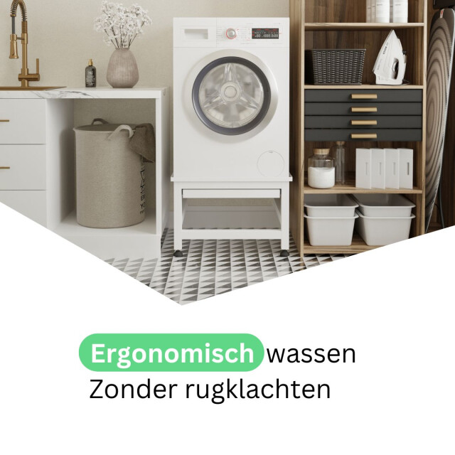 Wasophoogte Wasmachine verhoger – novapro met uittrekbaar plateau - 3445059 large