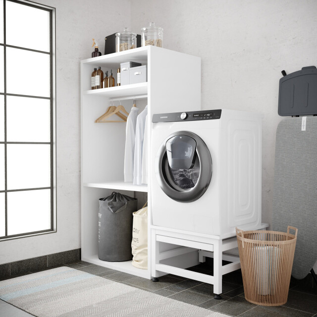 Wasophoogte Wasmachine verhoger – novapro met uittrekbaar plateau - 3445059 large