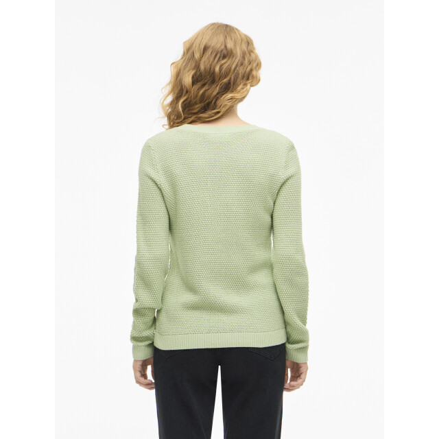 Vila vidalo o-neck l/s knit top- noos 14082767 smoke green 06712.369.0138 large