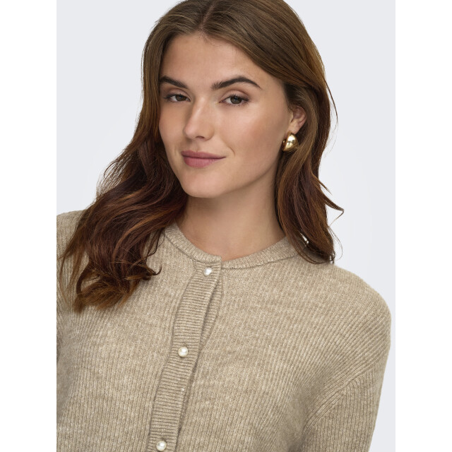 Jacqueline de Yong lumi life l/s button cardiga knt 15326819 silver mink 06741.820.0116 large