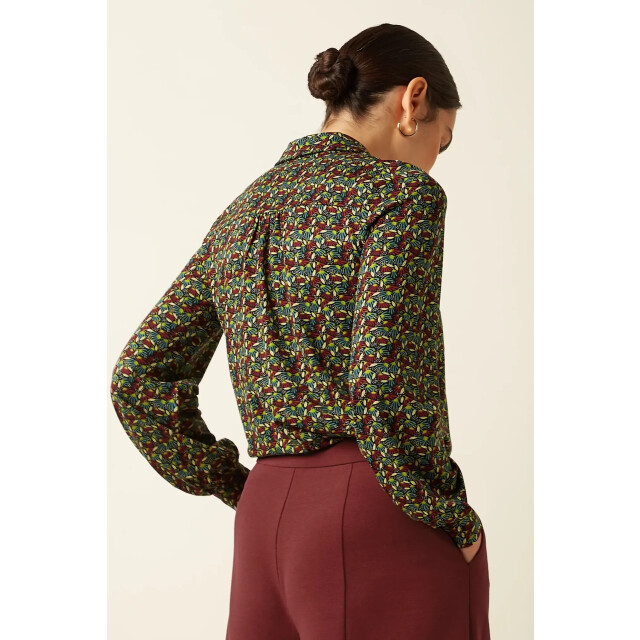 King Louie 10180 maisie blouse mirth jersey 678 rhubarb red 10180 large