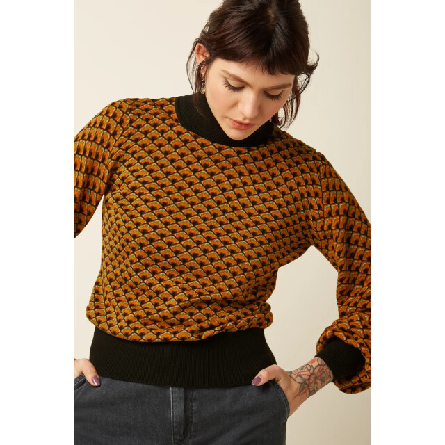 King Louie Rollneck top frio 10036 cabernet red 10036 large