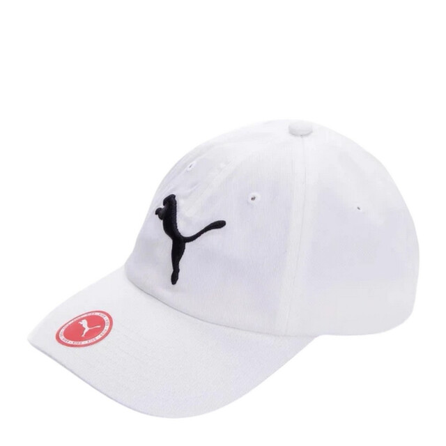 Puma Essentiële grote kat katoenen baseballpet UTPP789_white large