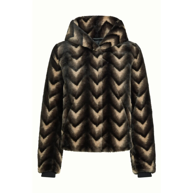 King Louie 09922 judy coat deco fur black 09922 large