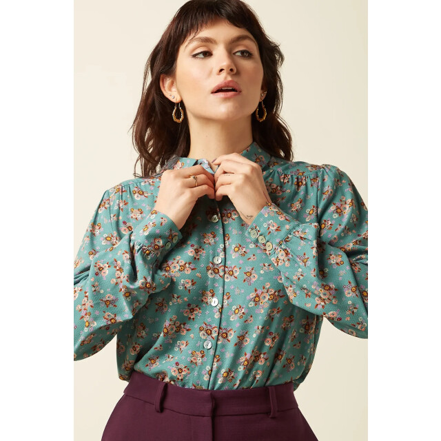 King Louie 10027 carina blouse revel 357 silver green 10027 large