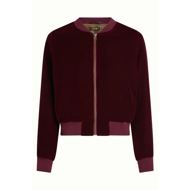 King Louie 09094 bessie jacket gamine velvet bordeaux red 09094 large
