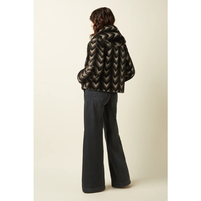 King Louie 09922 judy coat deco fur black 09922 large