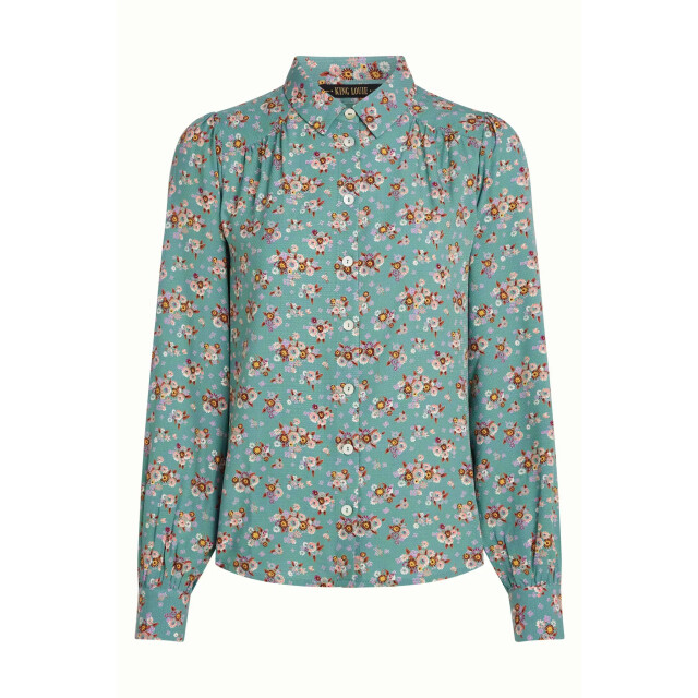 King Louie 10027 carina blouse revel 357 silver green 10027 large