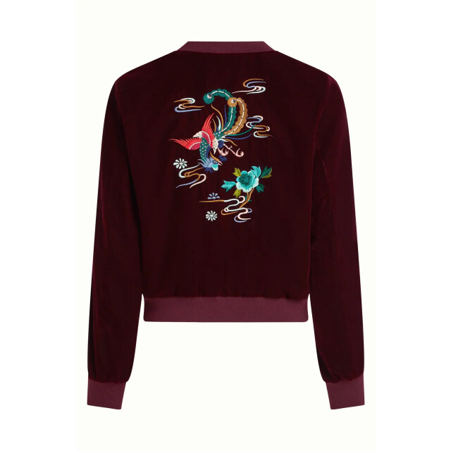 King Louie 09094 bessie jacket gamine velvet bordeaux red 09094 large
