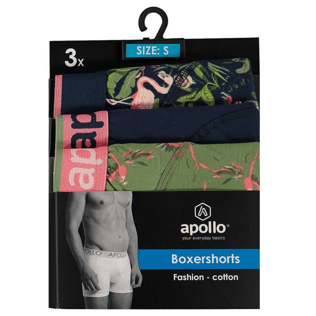 Apollo Heren boxershorts print 3-pack multicolor 000161500-115 large