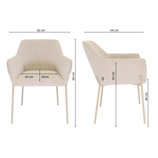 Kick Collection Kick eetkamerstoel mila - 3447356 large