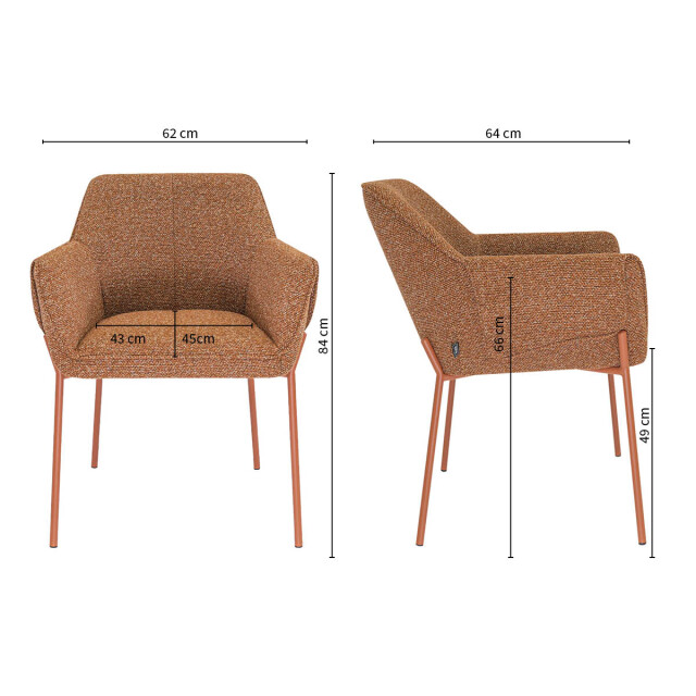 Kick Collection Kick eetkamerstoel mila - 3447358 large