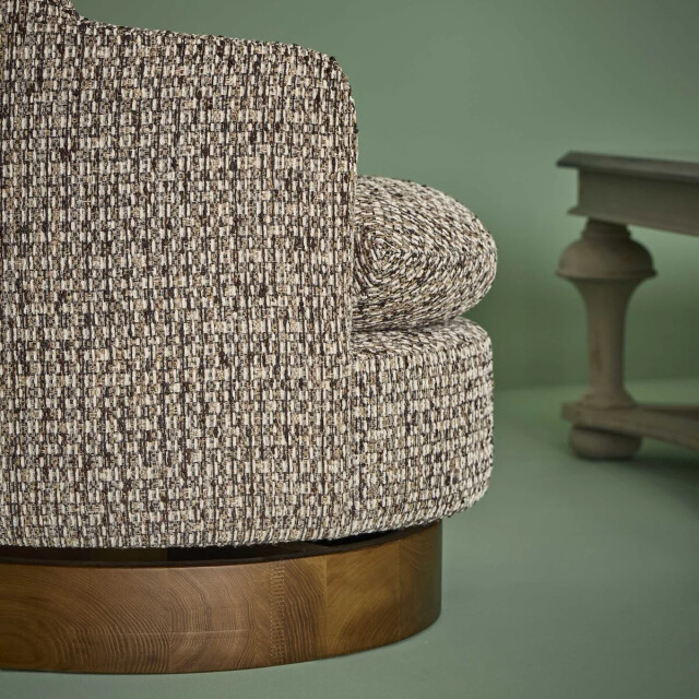 Signature Bruine tweed draaistoel sinclair 3447806 large