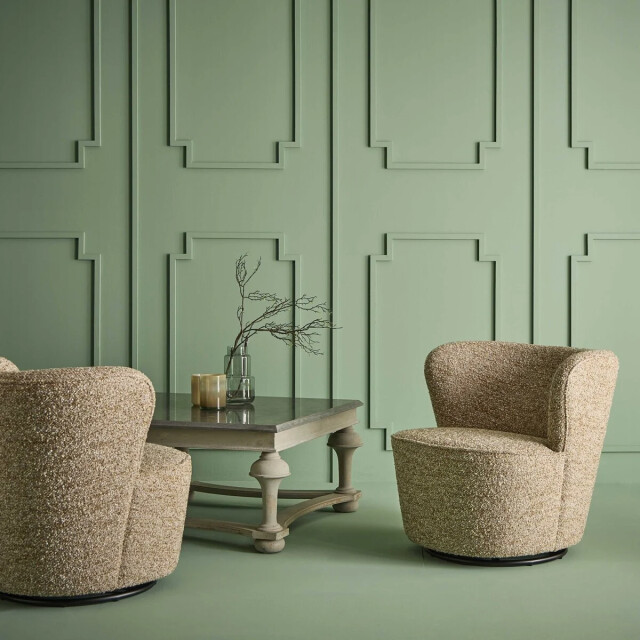 Signature Draaifauteuil van karamelstof barnabÉ 3447805 large