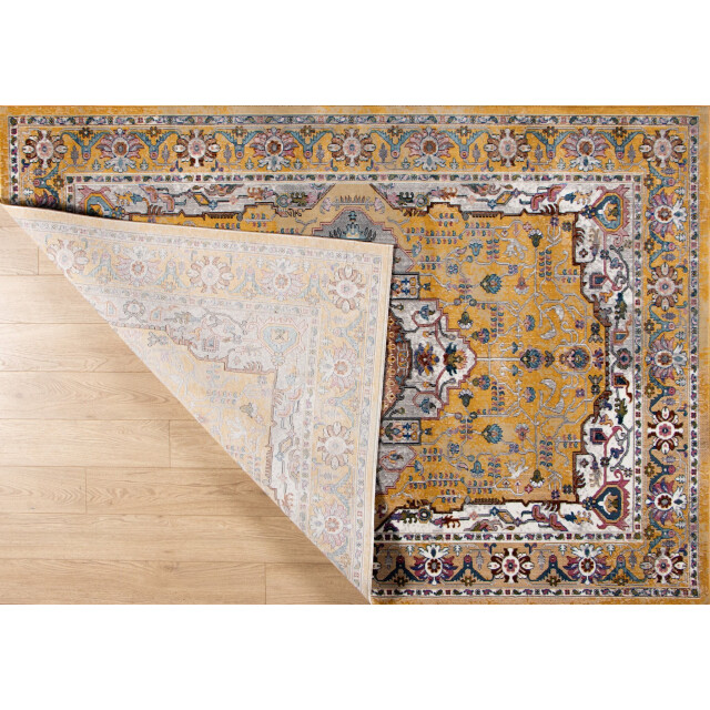 Muratap Picasso sedona vintage vloerkleed multi / geel laagpolig- 80x150 cm 3437678 large