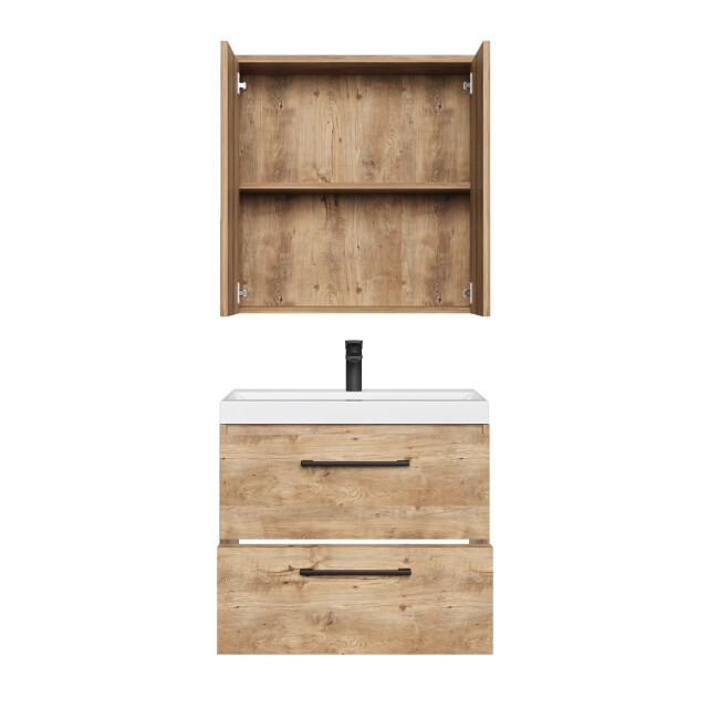 Badplaats Badkamermeubel set florence 01 60 cm – kastanje – hangend 3449137 large