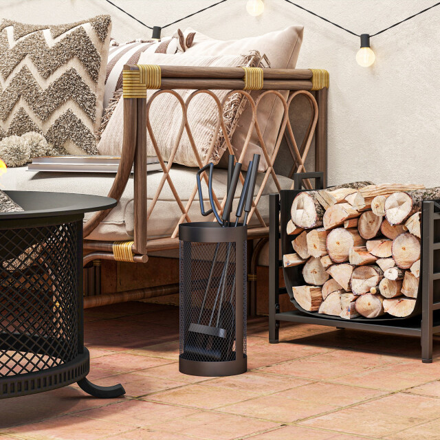 4goodz Haardset 5-delig openhaard gereedschap metaal - 3449155 large