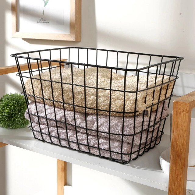 CaliCosy Panier filaire noir moyen modèle h23 cm 3449077 large