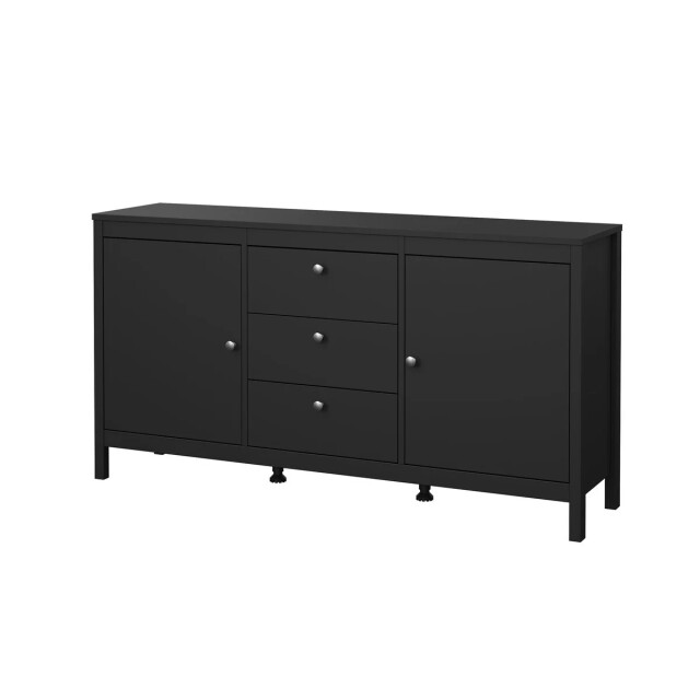 CaliCosy Dressoir met 2 deuren en 3 lades matzwart b151,4 cm barcelone 3449120 large