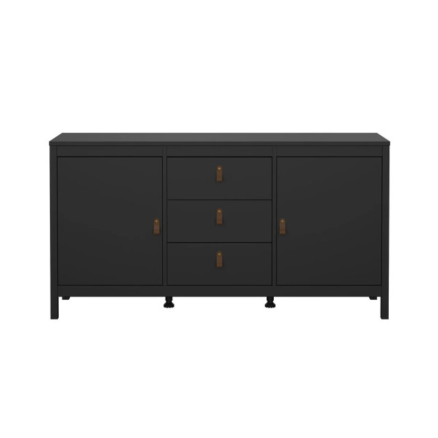 CaliCosy Dressoir met 2 deuren en 3 lades matzwart b151,4 cm barcelone 3449120 large