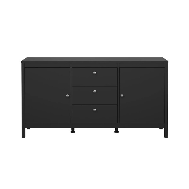 CaliCosy Dressoir met 2 deuren en 3 lades matzwart b151,4 cm barcelone 3449120 large