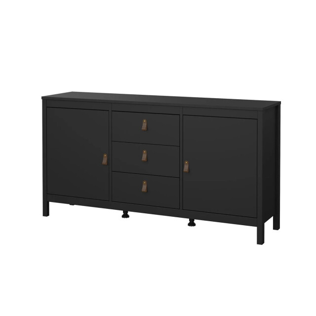 CaliCosy Dressoir met 2 deuren en 3 lades matzwart b151,4 cm barcelone 3449120 large