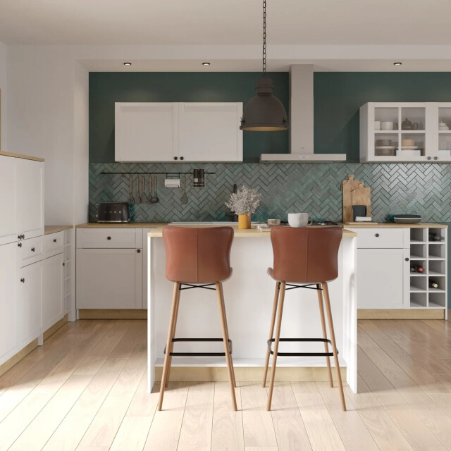 CaliCosy Lot de 2 chaises de bar marron l51 cm loft 3449153 large