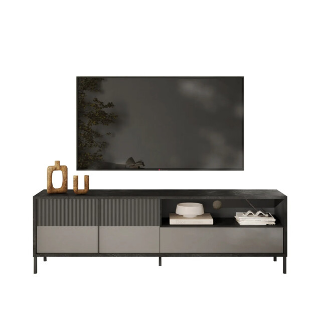 CaliCosy Groot tv-meubel met 2 deuren, 1 lade en 1 open vak l206 cm everest 3449108 large