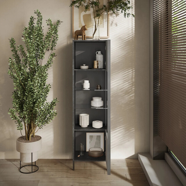 CaliCosy Vitrinekast met 1 deur zonder verlichting h203 cm everest 3449116 large