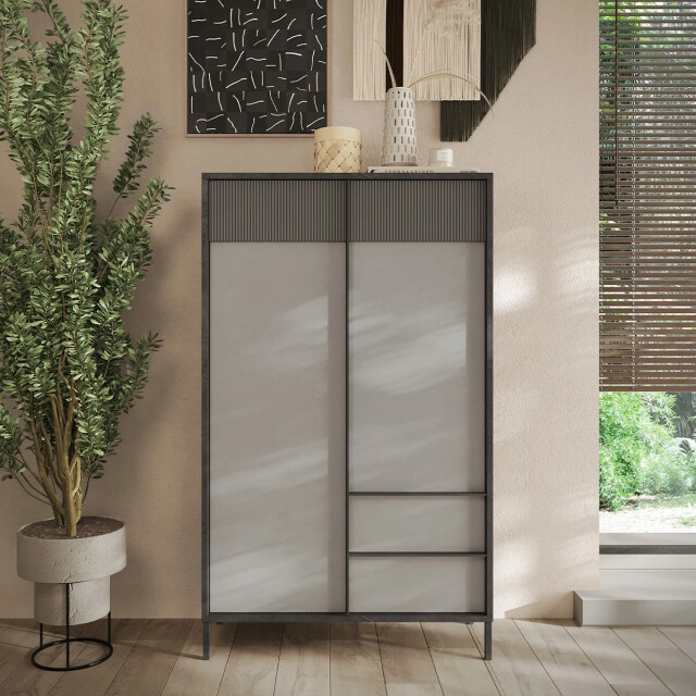 CaliCosy Dressoir met 2 deuren, 2 lades en 3 legplanken l106 cm everest 3449112 large