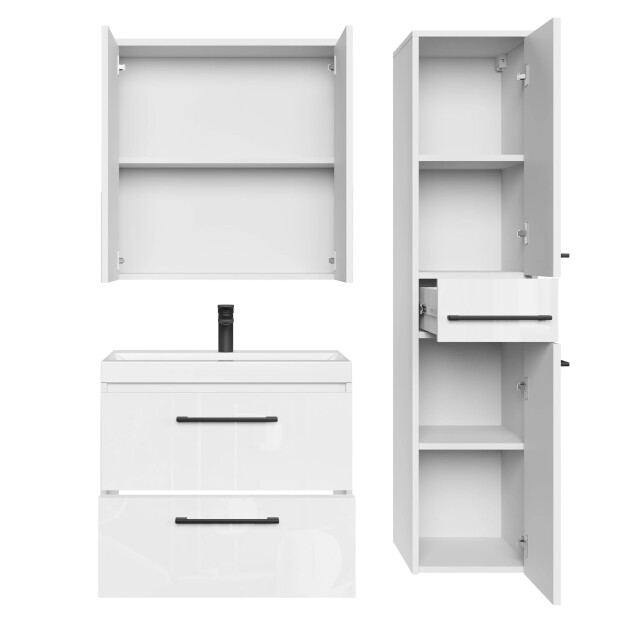 Badplaats Badkamermeubel set florence 60 cm – hoogglans – hangend badmeubel 3449135 large